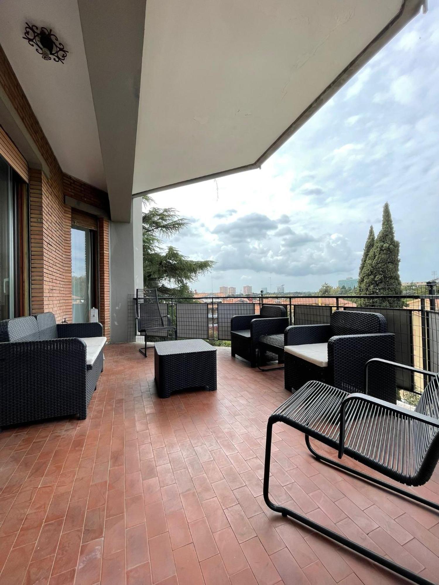 Eur Centro Lux Apartment Con Camino Rom Exteriör bild