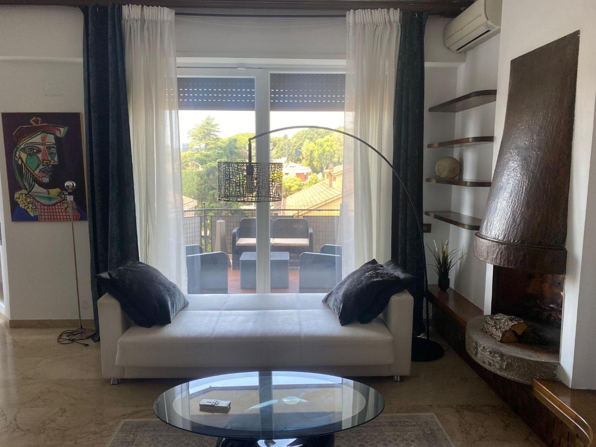 Eur Centro Lux Apartment Con Camino Rom Exteriör bild